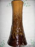 Céramique de Beauce - Vase TR-1-DE Brun vase feuilles d'érable